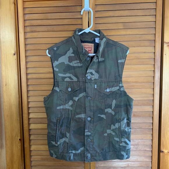camo jean vest